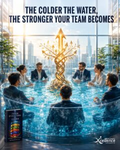 Controlled discomfort culture, leadership team practicing deliberate stress and recovery